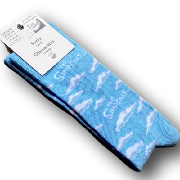 3/$20 The Simpsons Logo Funny Novelty Crew Socks - Brand New - Picture 4 of 4